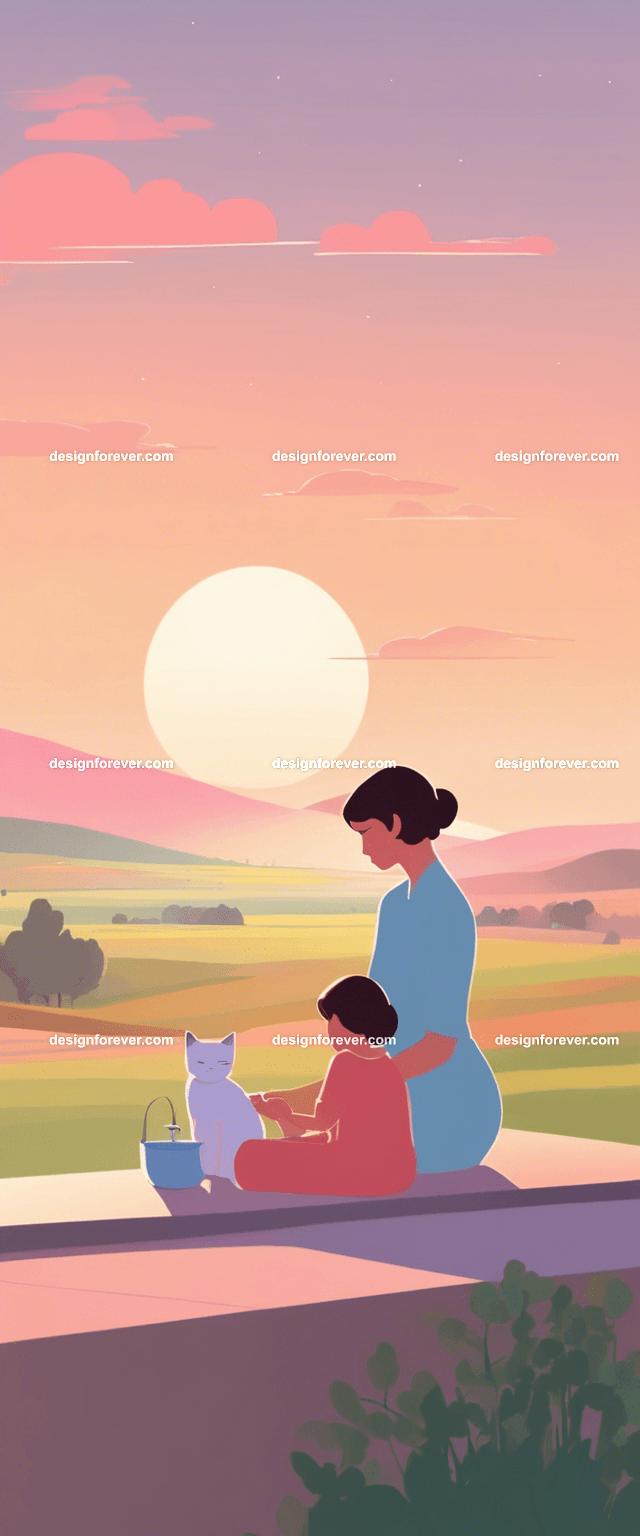 grandmother with child cooking in kitchen evening time with dark sky