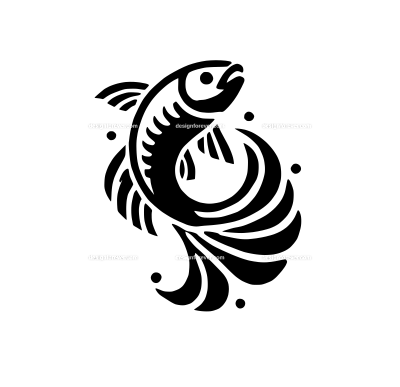 the dancing fish logo