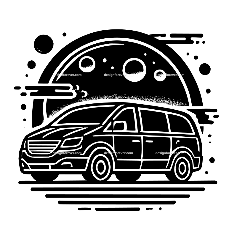the minivan graphic logo