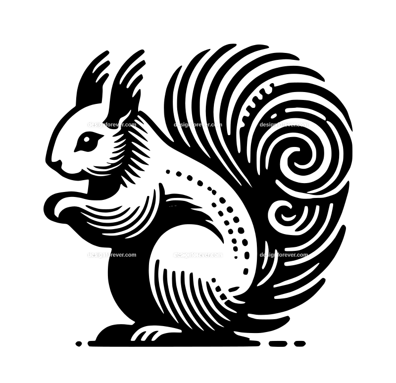 squirrel graphic logo