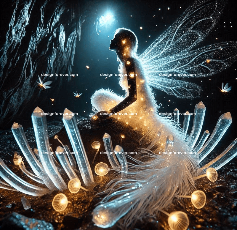 An otter crafting miniature boats from driftwood, surrounded by enchanted tools and glowing river reeds