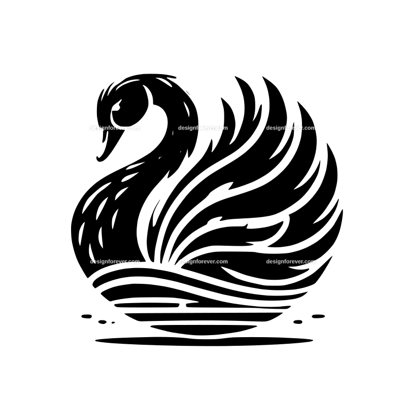 the black swan graphic logo