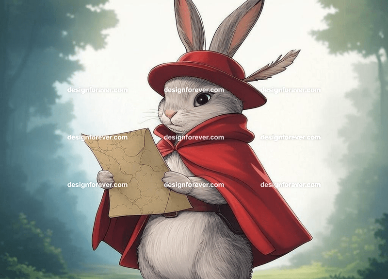 Animals as Storybook Adventurers – Characters styled like classic children's book illustrations