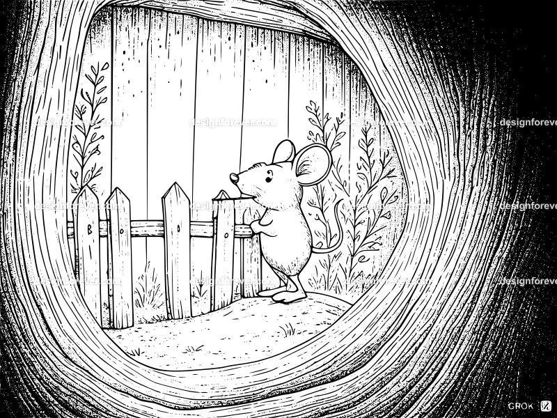 mr mouse doing bbq with friends