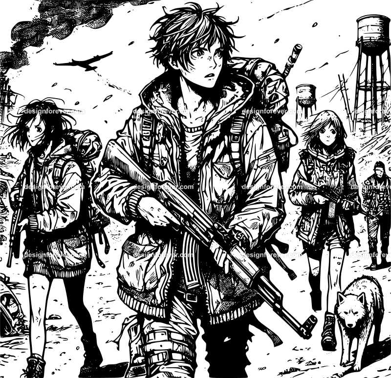 after the apocalypse people searching for survivors