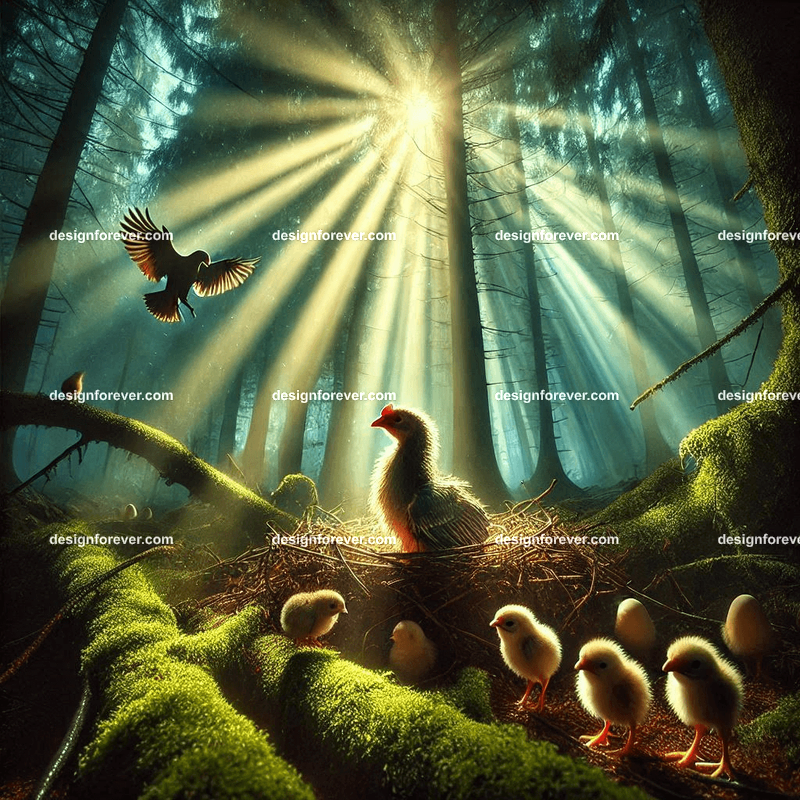 the birth of fowl in magical forest