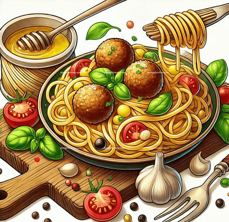 plate of sphaghetti