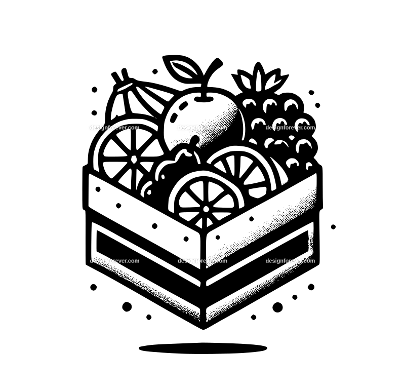 the fruit box graphic logo