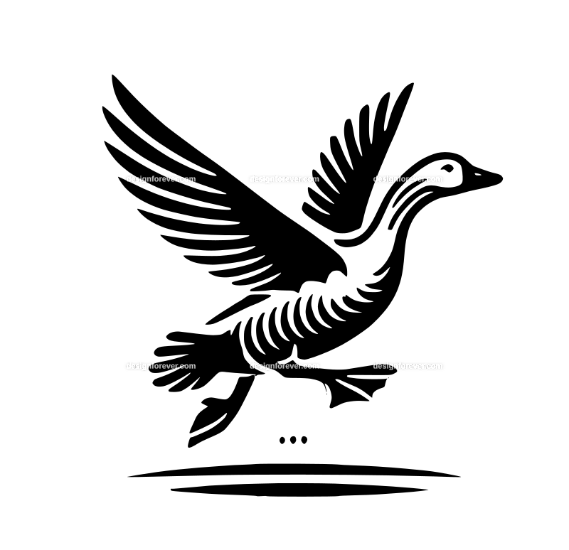 the flying goose graphic logo