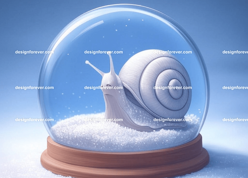 snail crystal ball orb