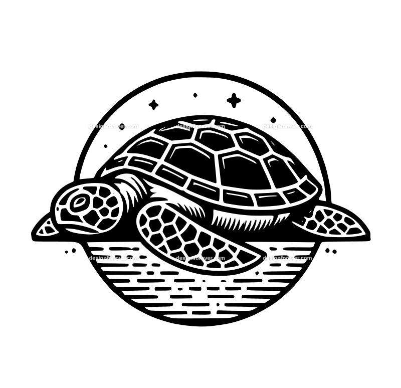 the sleeping turtle logo