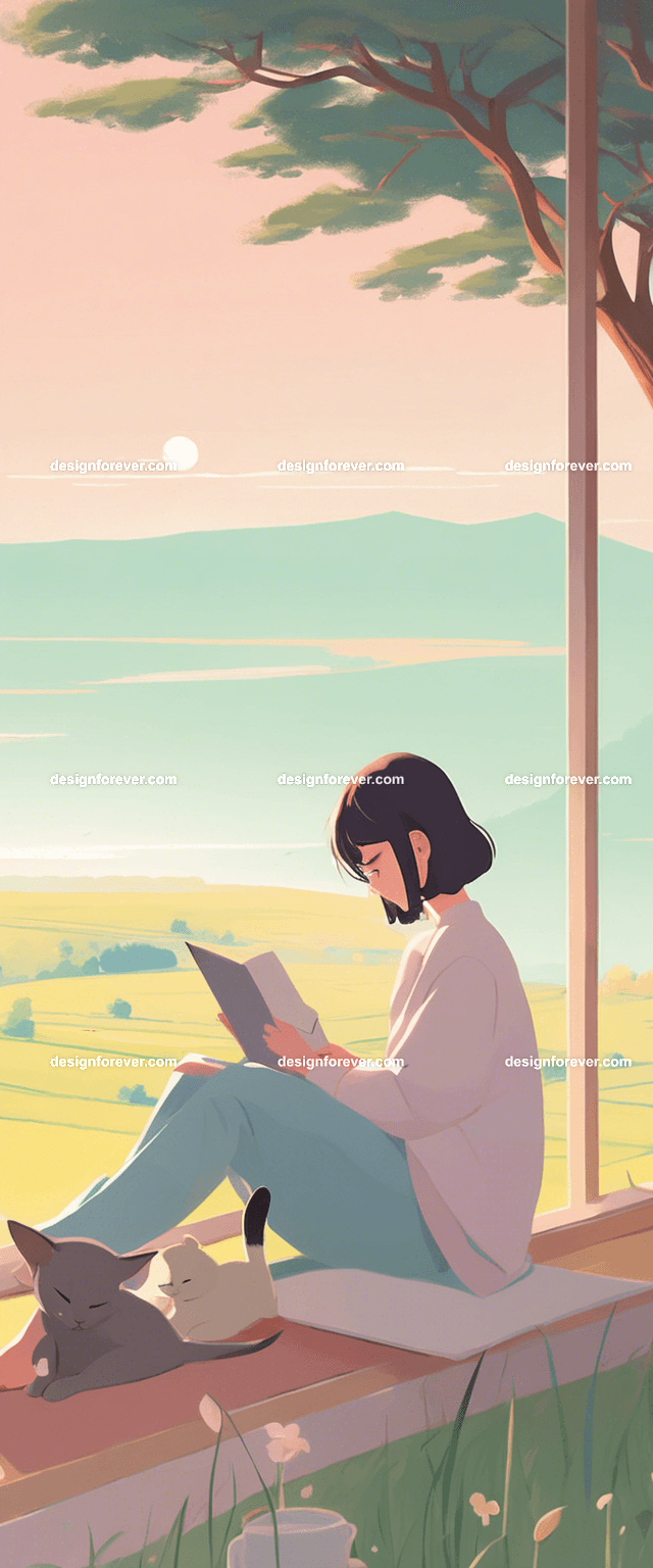 young woman doing homework