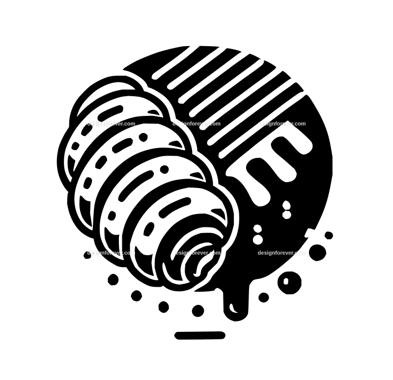 pastry graphic logo