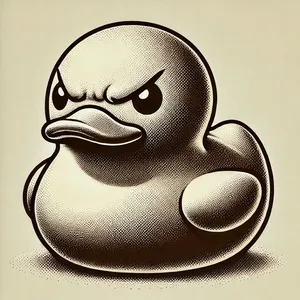 the angry rubber duck