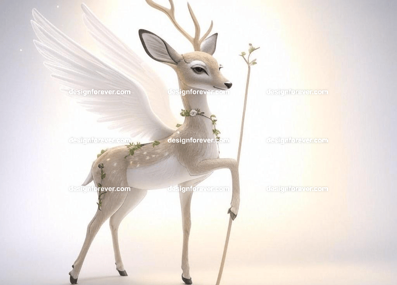 Graceful deer as a forest guardian