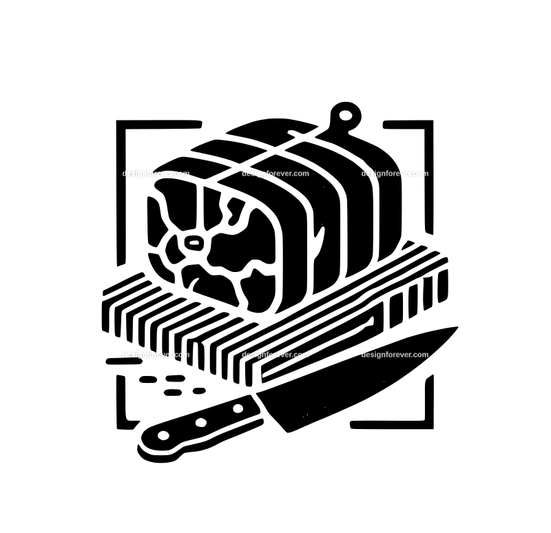 the butcher block graphic logo