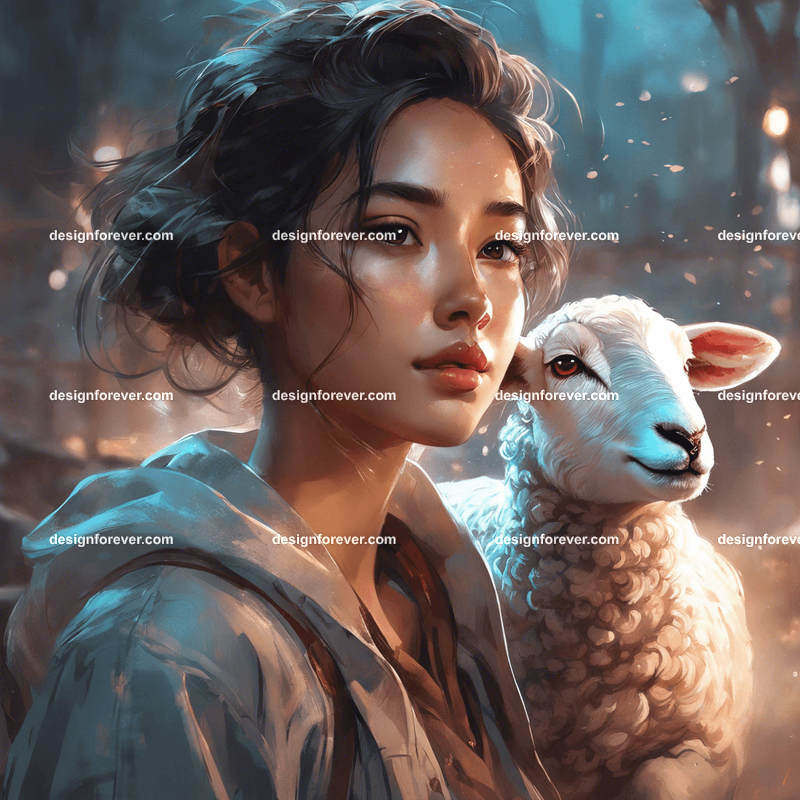 a young sheep herder