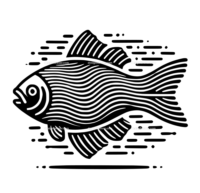 the vibrating fish logo