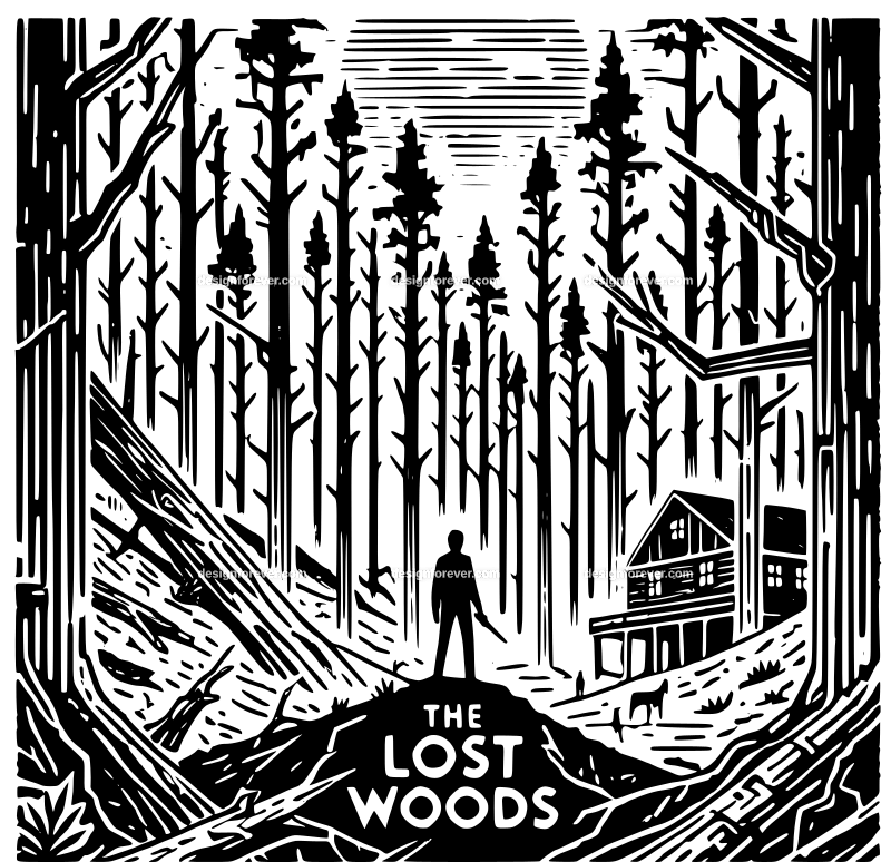 the lost woods graphic logo