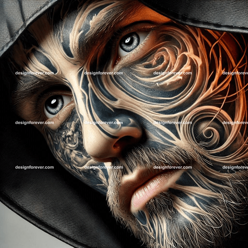 tattoo artist closeup face