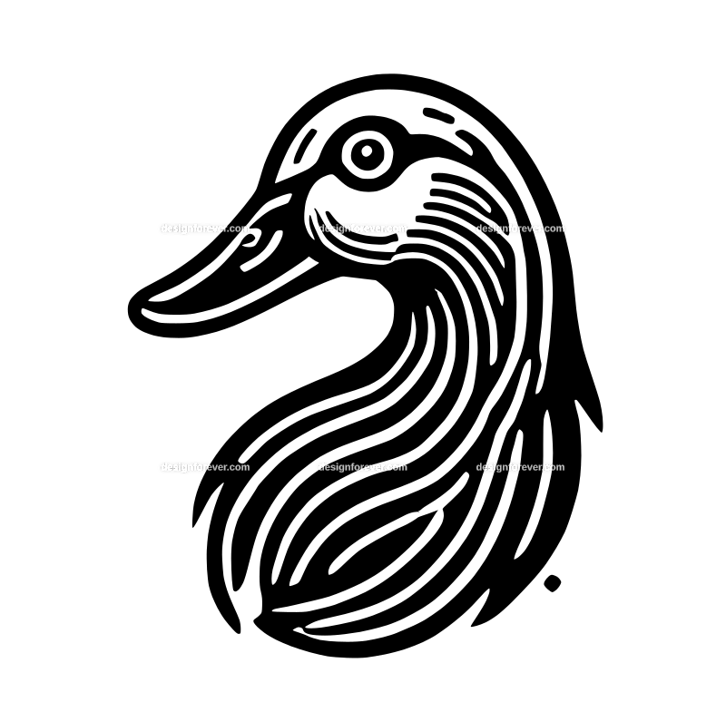 the ugly duck graphic logo