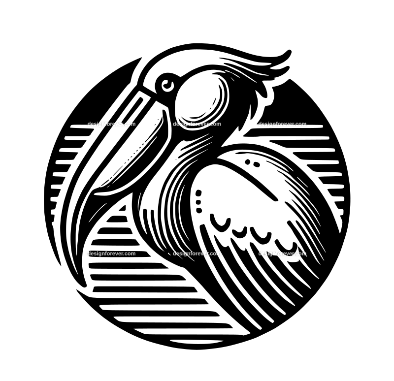 shoebill graphic logo