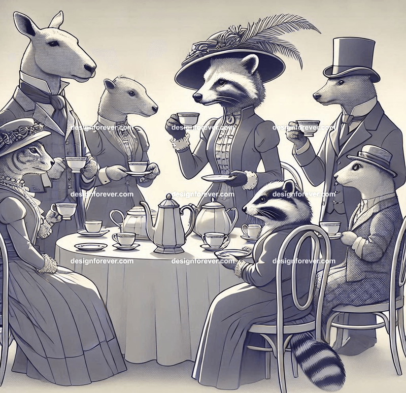 Animals as tea party animals