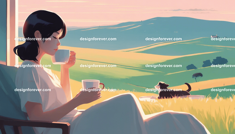 young woman cooking ramen