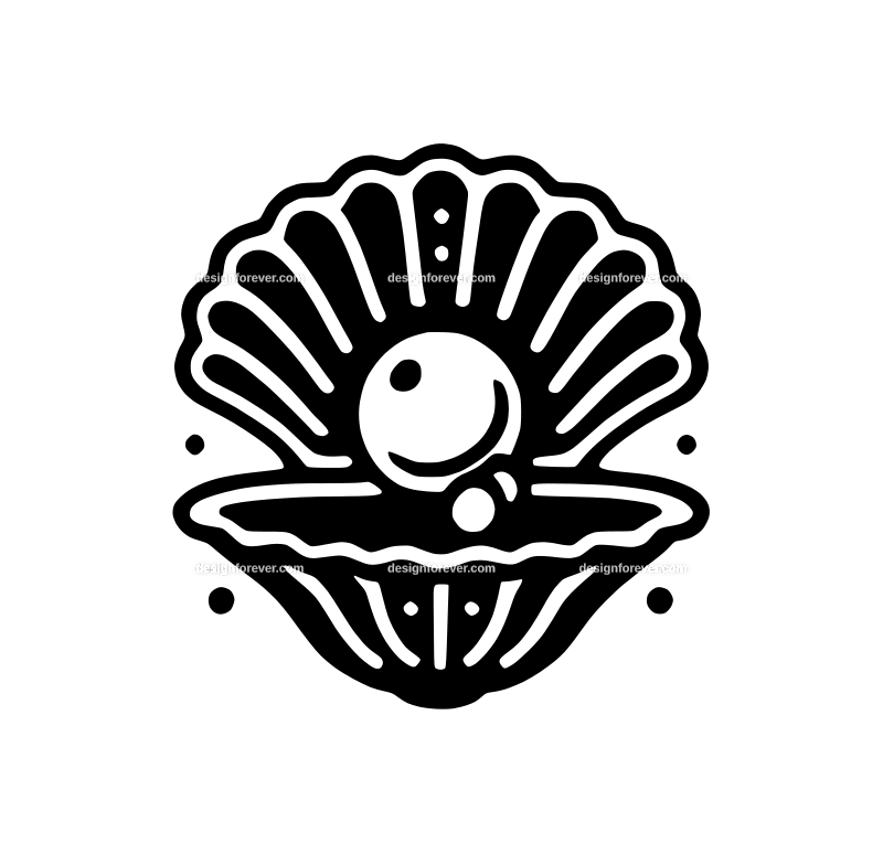 the pearl in oyster logo
