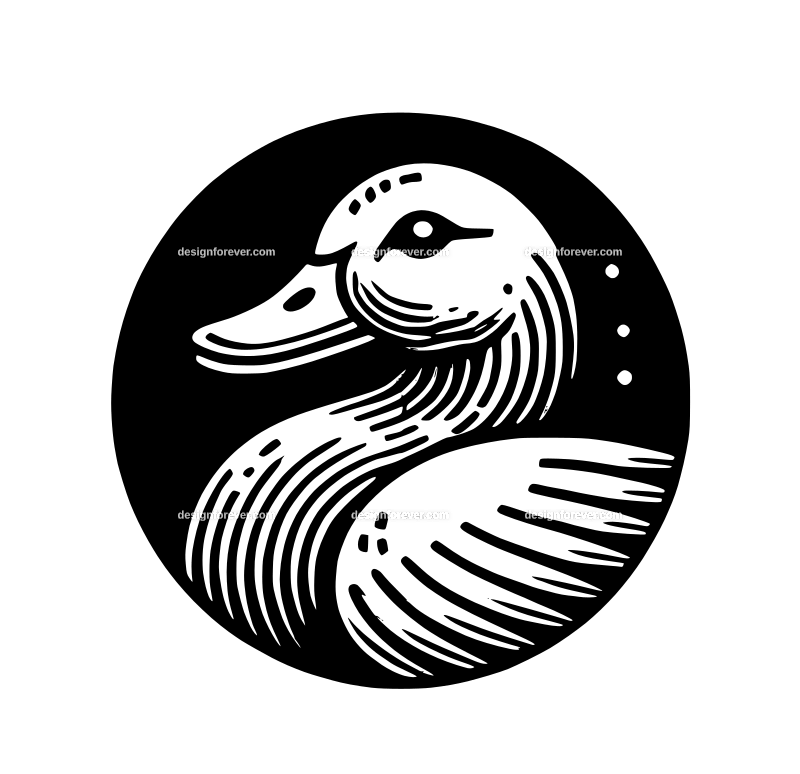 the ugly duck graphic logo