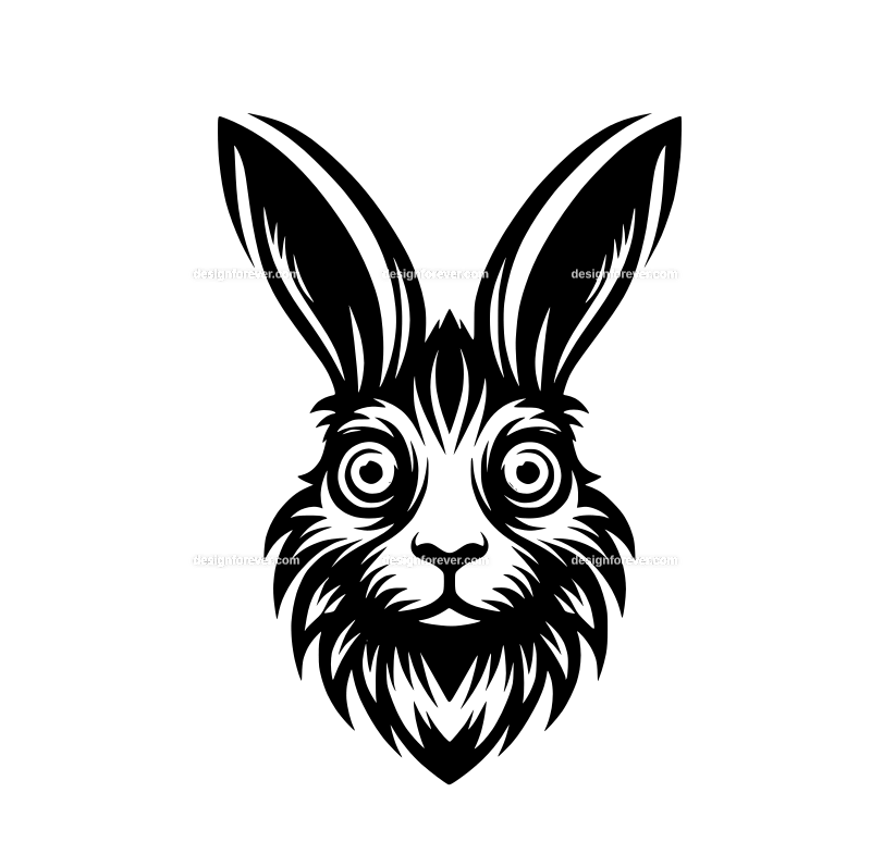 the crazy rabbit graphic logo
