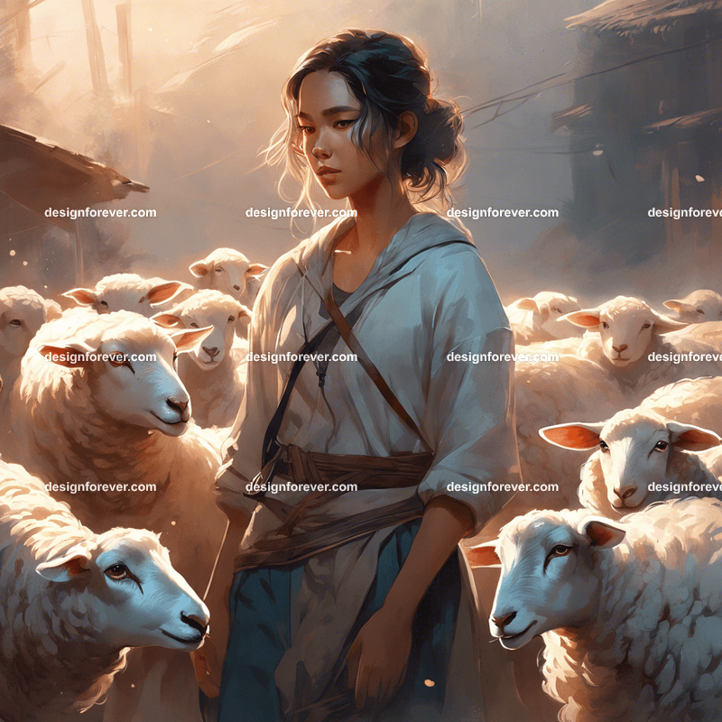 a young sheep herder