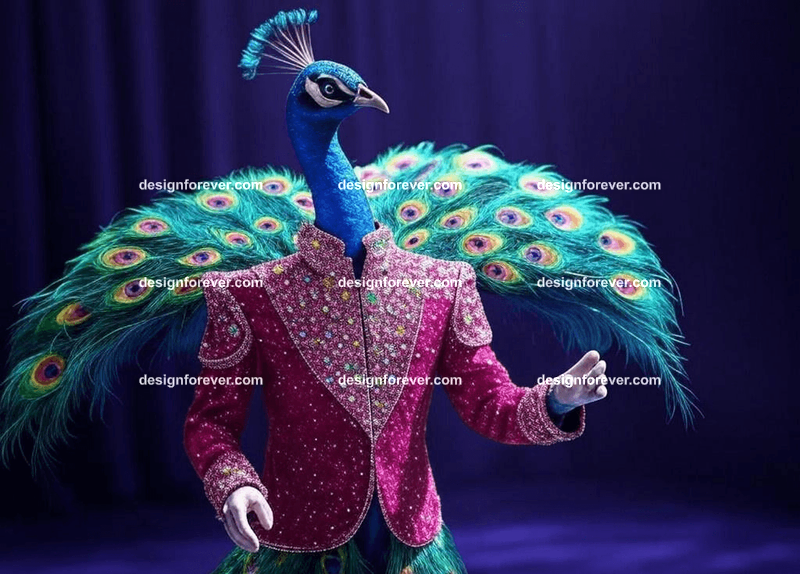 elephant in ancient greek robes