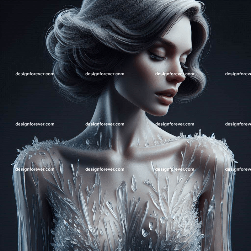 dress made of ice
