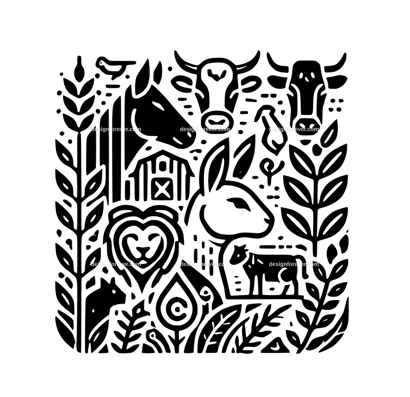 the animal farm graphic logo