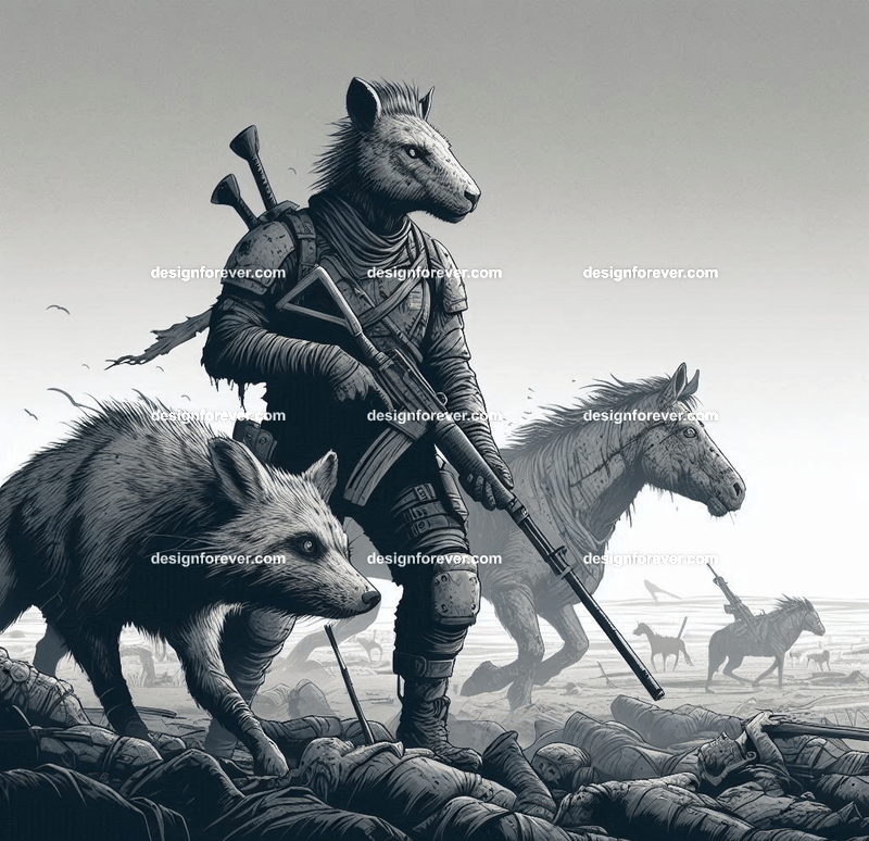 Animals as wasteland warriors