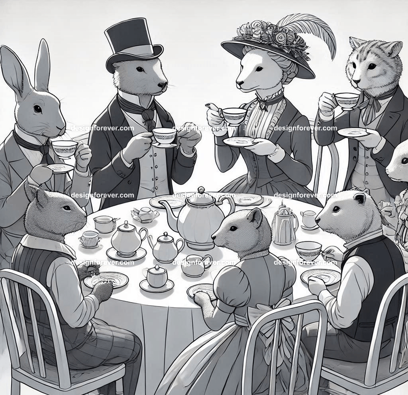 Animals as tea party animals
