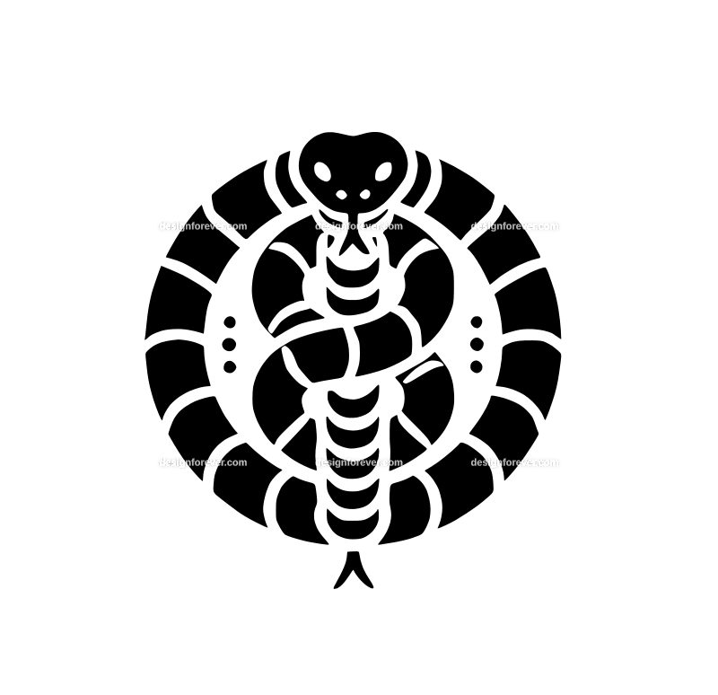 snake bit graphic logo