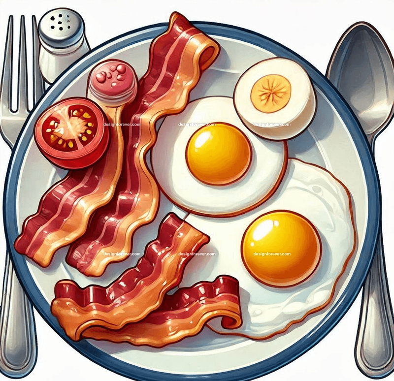 bacon and eggs