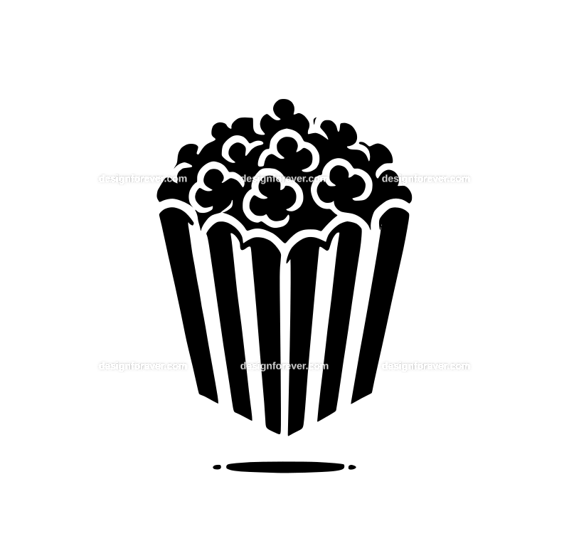 popcorn graphic logo