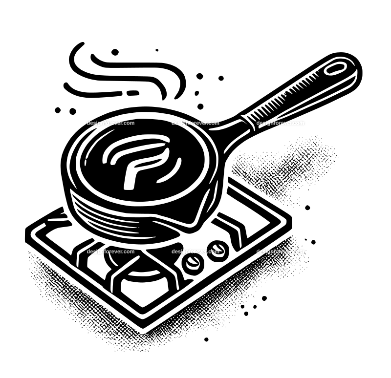 the iron pan graphic logo