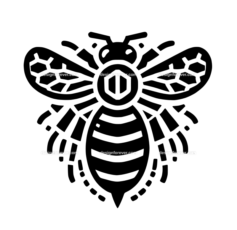 bee graphic logo