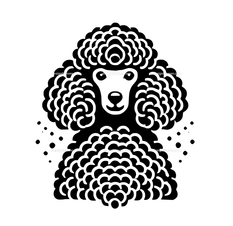 poodle graphic logo