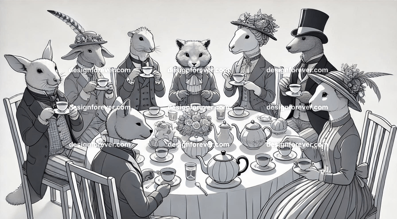 Animals as tea party animals