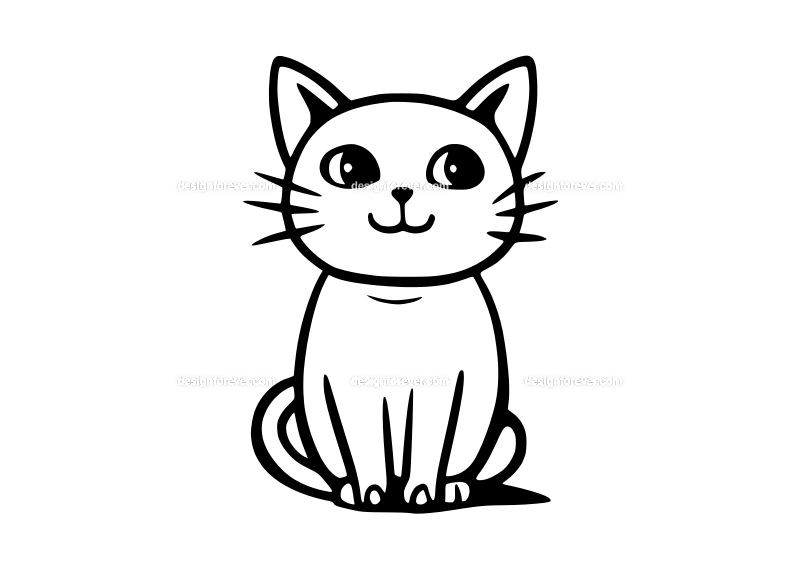 graphic logo of cat