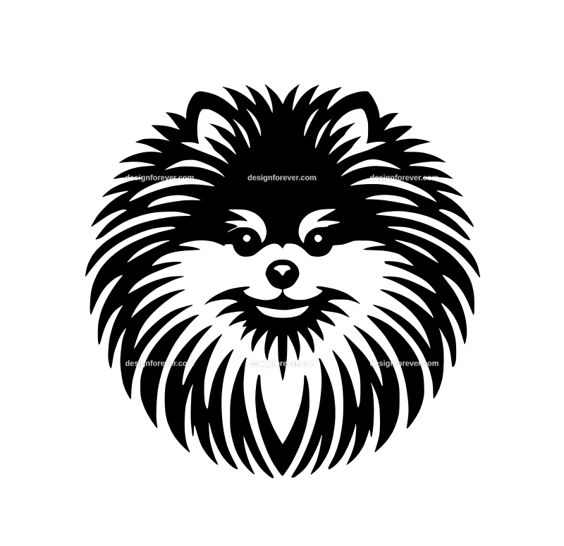 pomeranian graphic logo