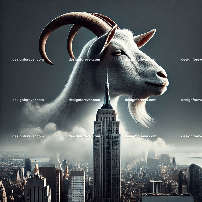 goat on top of empire state building
