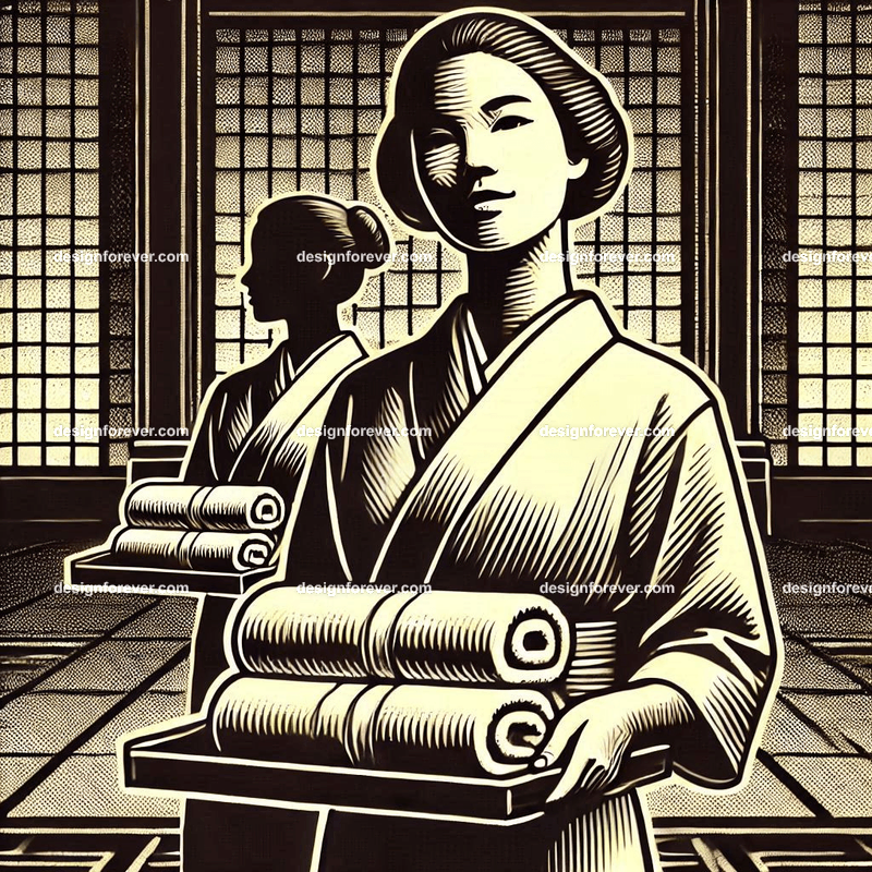 the hotel maid with towels