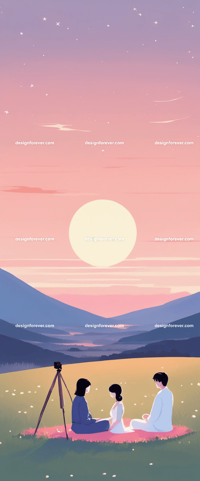 wedding at open fire camping