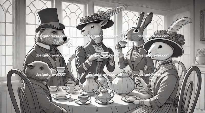 Animals as tea party animals